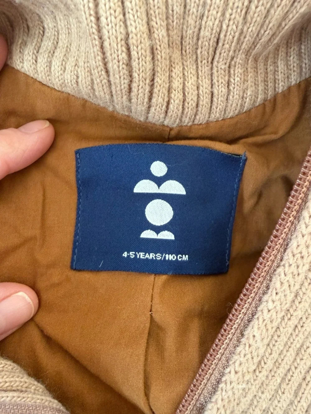 Bobo Choses Wool Blend Layered Winter Coat 4-5 years Made in Spain